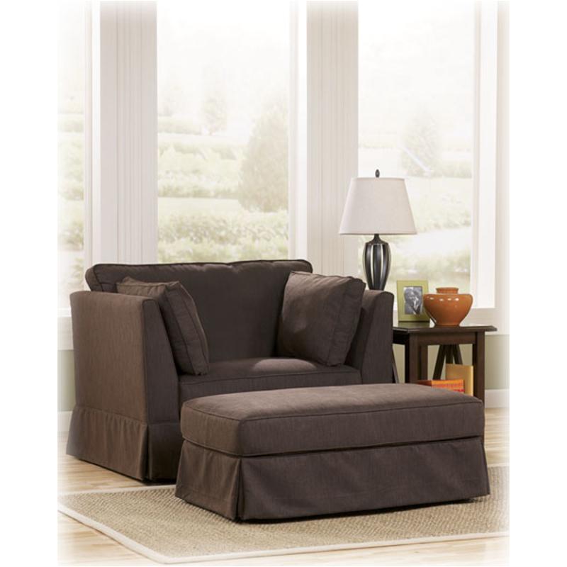 8140014 Ashley Furniture Chelsea - Chocolate Living Room Furniture Ottoman