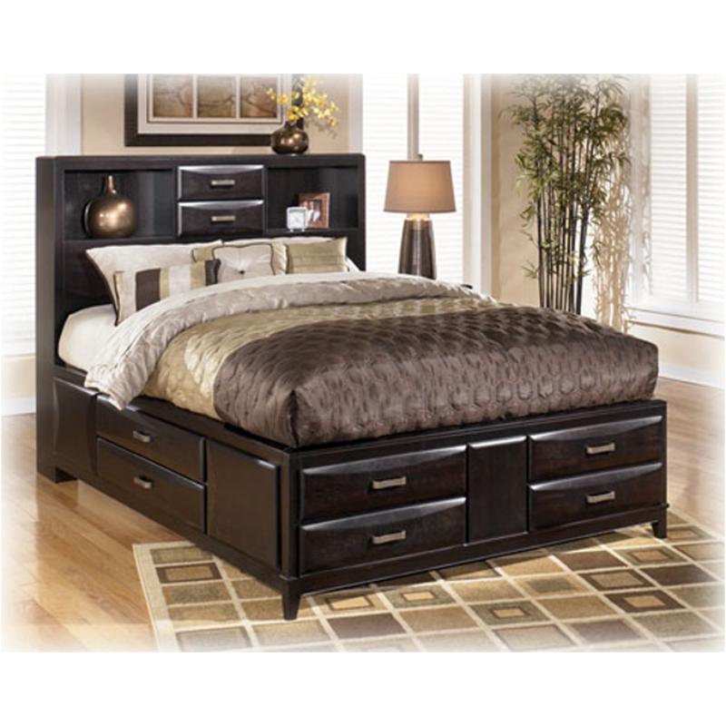 B473-65 Ashley Furniture Kira Bedroom Furniture Queen Storage Bed