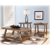 T392-13 Ashley Furniture Bradley - Burnished Brown Living Room Furniture Occasional Table Set