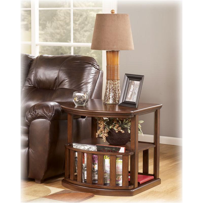 T575 6 Ashley Furniture Caleb Living Room Half Round End Table T575 6 Ashley Furniture Caleb Living, Half Round End Table By Ashley