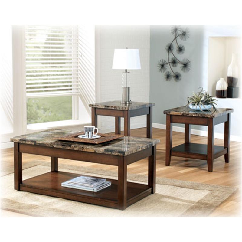 T858-13 Ashley Furniture Theo Occasional Table Set