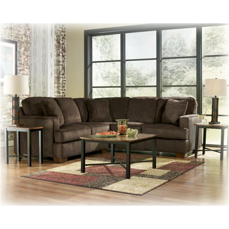 1280256 Ashley Furniture Atmore - Chocolate Living Room Furniture Sectional