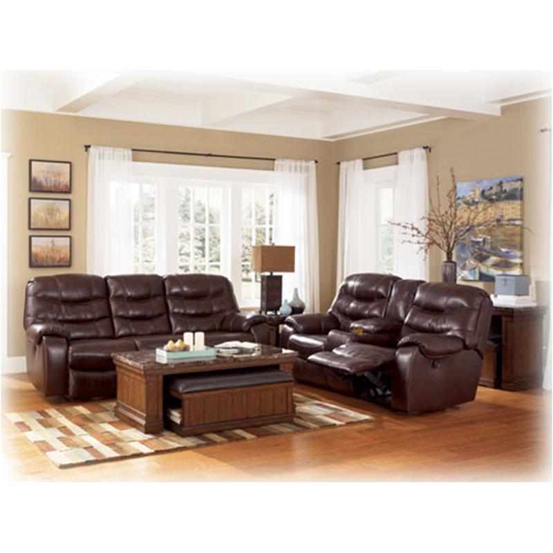 4280094 Ashley Furniture Rourke - Burgundy Living Room Furniture Loveseat