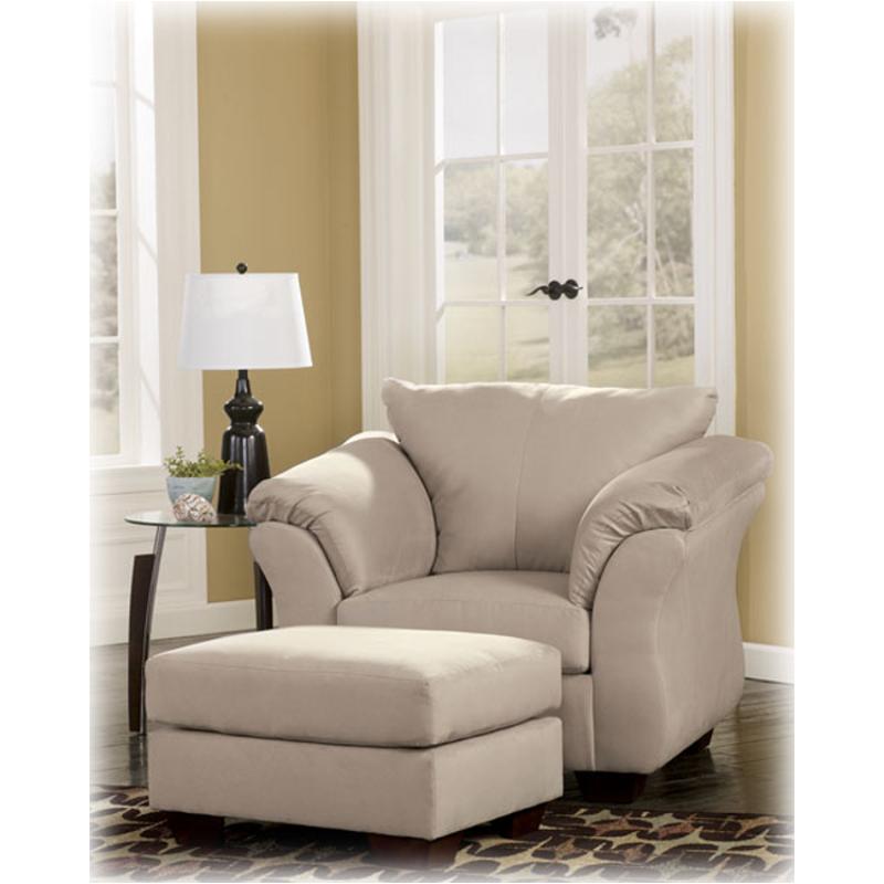 7500014 Ashley Furniture Darcy - Stone Living Room Furniture Ottoman