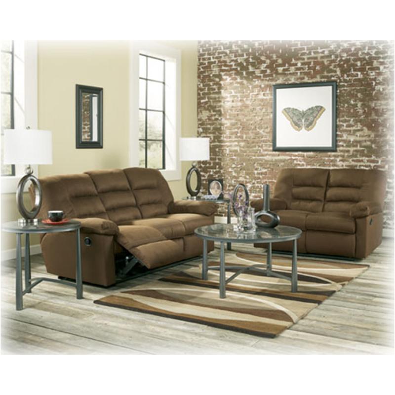 7660086 Ashley Furniture Varsity Cafe Reclining Loveseat Cafe