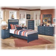 B103-92 Ashley Furniture Leo - Blue Bedroom Furniture Nightstand