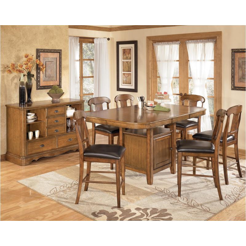 D545-32 Ashley Furniture Rectangular Counter Height Leaf Table