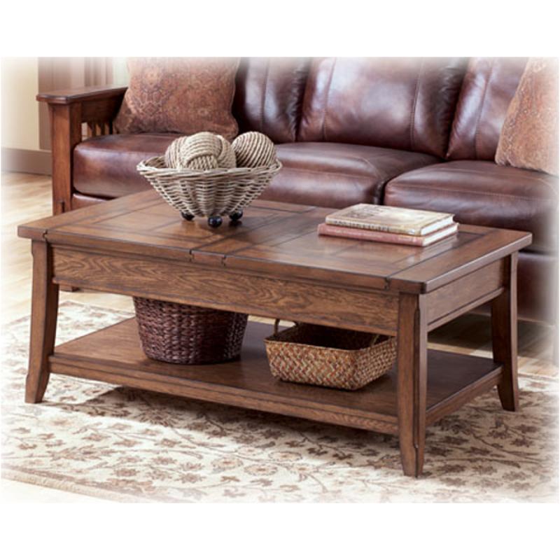 T504-1 Ashley Furniture Kelvin Hall Rectangular Cocktail Table