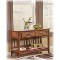 T719-4 Ashley Furniture Cross Island - Medium Brown Living Room Furniture Sofa Table