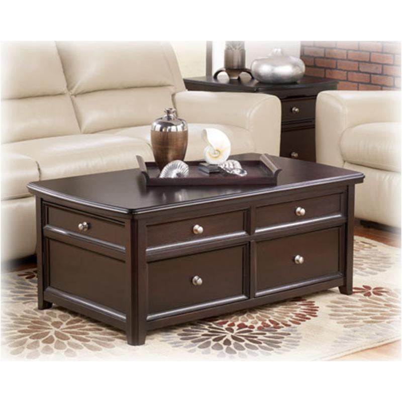 T771-20 Ashley Furniture Carlyle - Almost Black Living Room Furniture Cocktail Table