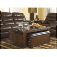 T838-1 Ashley Furniture Merihill - Medium Brown Living Room Furniture Cocktail Table