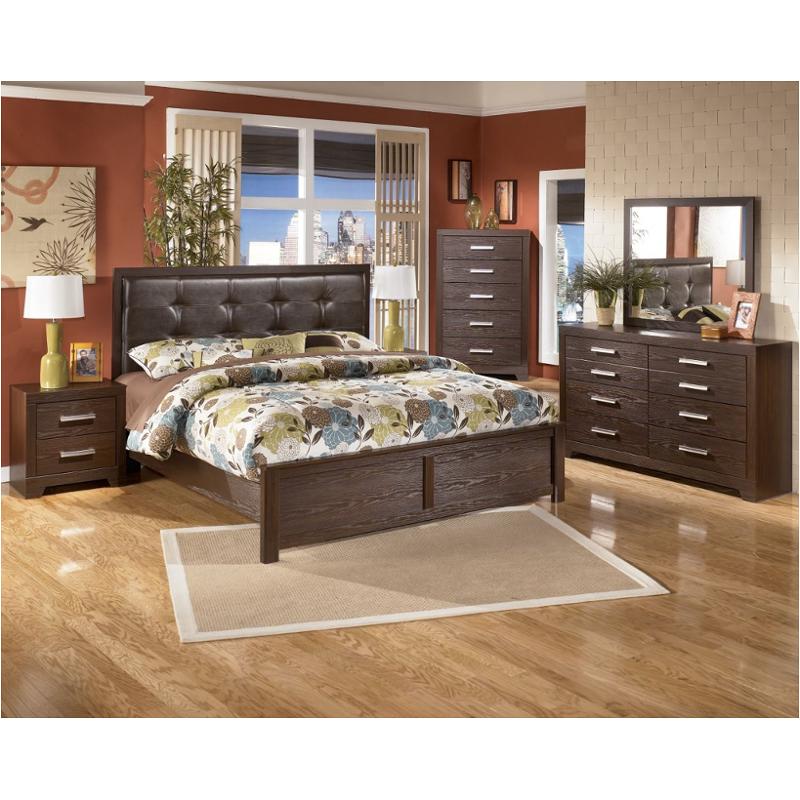 B165-58 Ashley Furniture King Upholstered Panel Bed