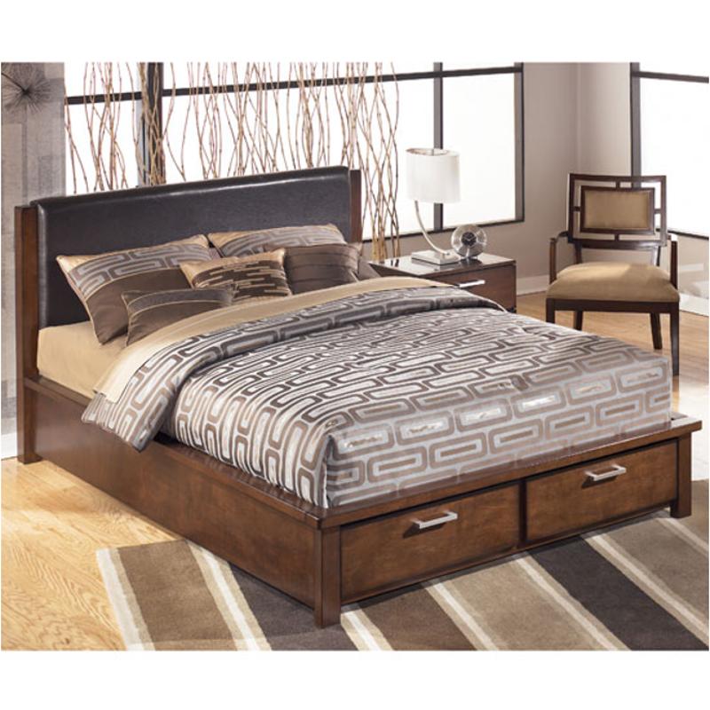B48957 Ashley Furniture Queen Upholstered Bed With Storage Fb