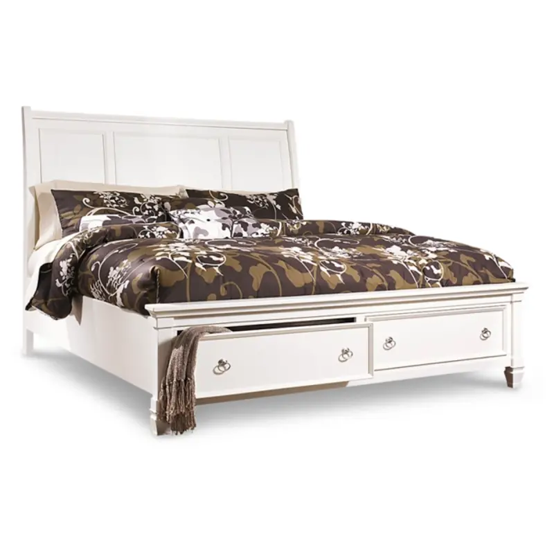 B672 78 Ashley Furniture King Sleigh Bed With Storage Fb 