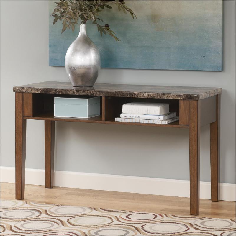 T158-4 Ashley Furniture Theo - Warm Brown Living Room Furniture Sofa Table