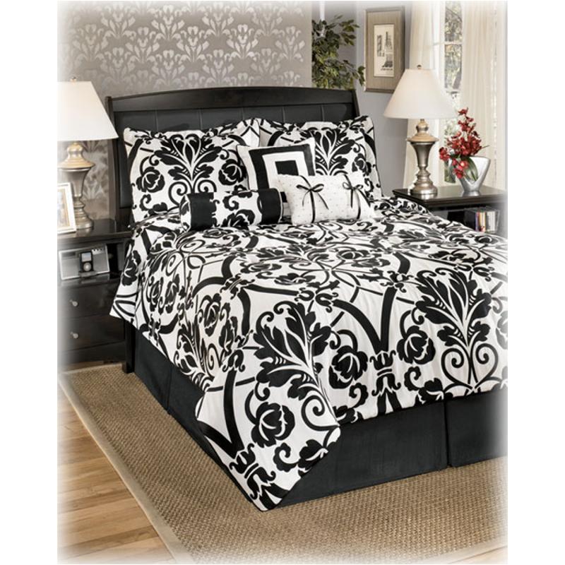 Q100007k Beauville - Ebony Ashley Furniture Bedding Comforter