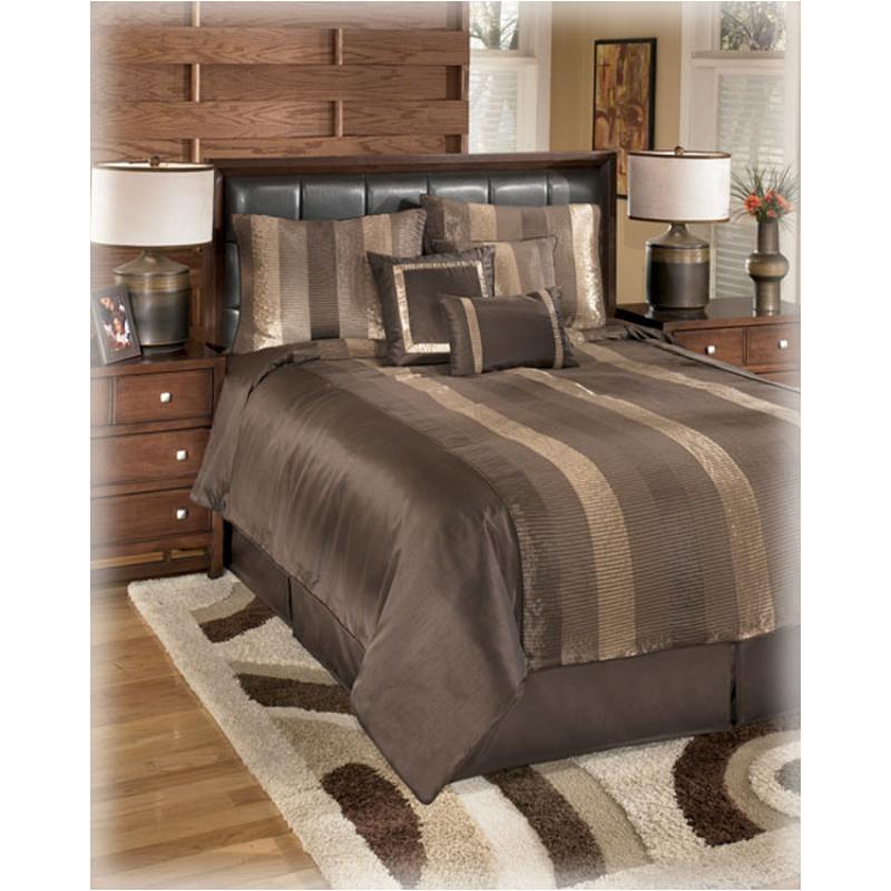 Q105007k Midtown - Java Ashley Furniture Bedding Comforter