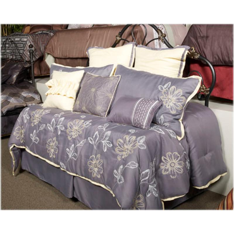 Q216007k Maxine Gray Ashley Furniture Bedding 10 Piece King Set