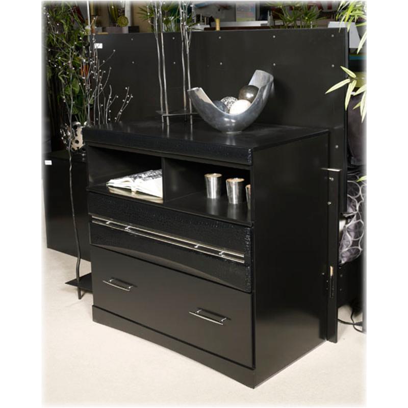 B186-38 Ashley Furniture Obsidian Bayou Bedroom Furniture Chest