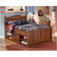 B191-67-st Ashley Furniture Full Poster Bed With Captains Storage