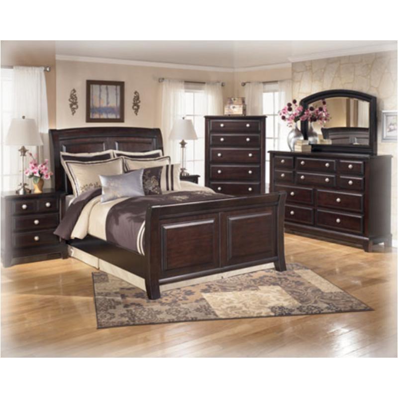 B520-78-ck Ashley Furniture Ridgley - Dark Brown Bedroom Furniture Bed