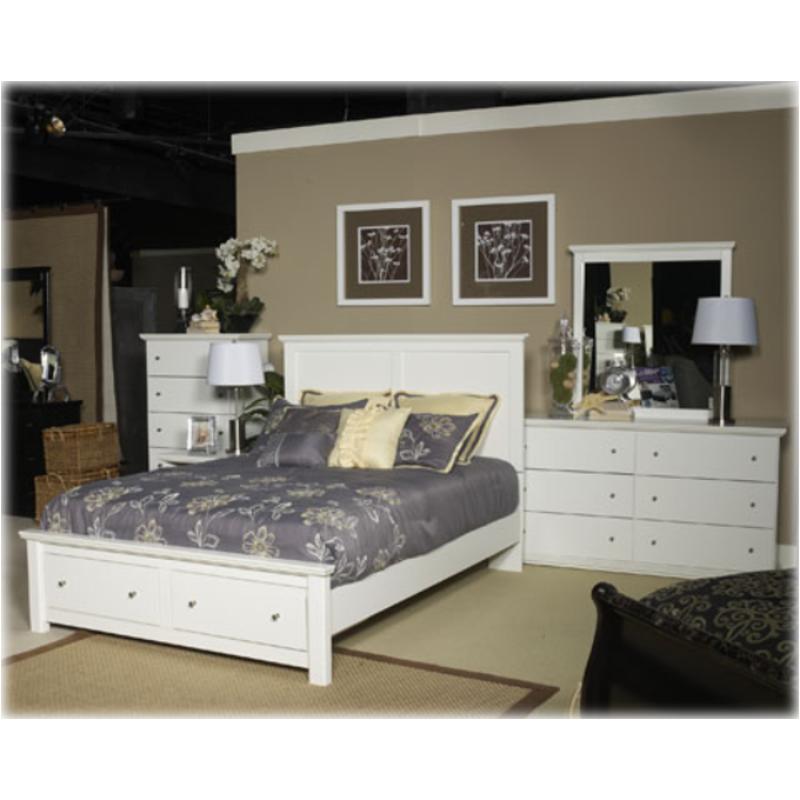 B139 57 St Ashley Furniture Bostwick, Bostwick Shoals Queen Panel Bed With Mirrored Dresser Chest And 2 Nightstands