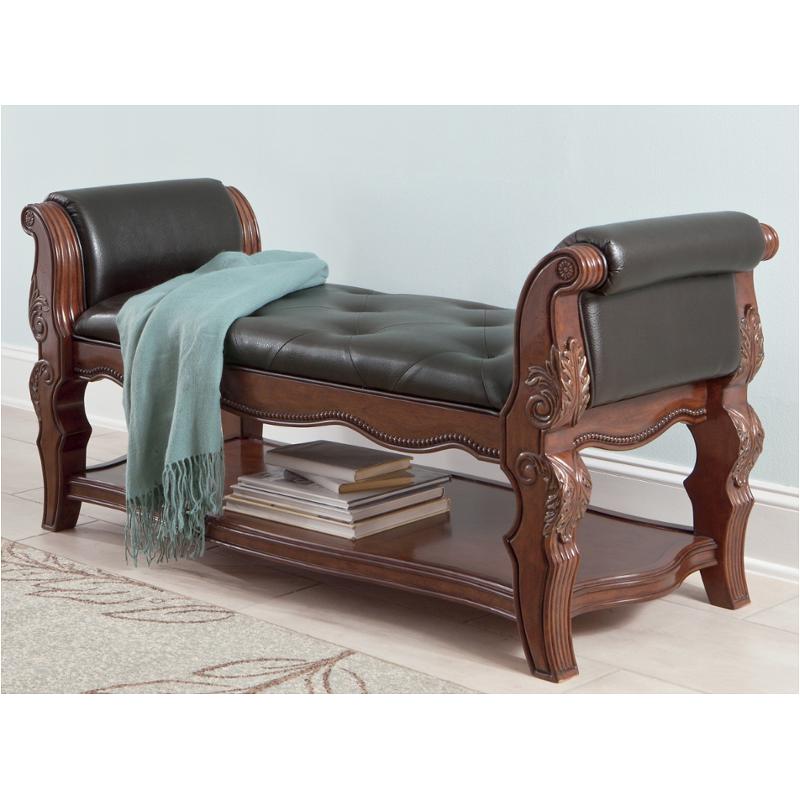 B705-09 Ashley Furniture Ledelle - Brown Upholstered Bench