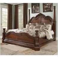 B705-72 Ashley Furniture Ledelle - Brown King Poster Bed