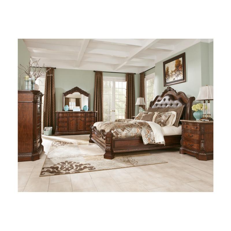 B705-57 Ashley Furniture Ledelle - Brown Queen Sleigh Bed