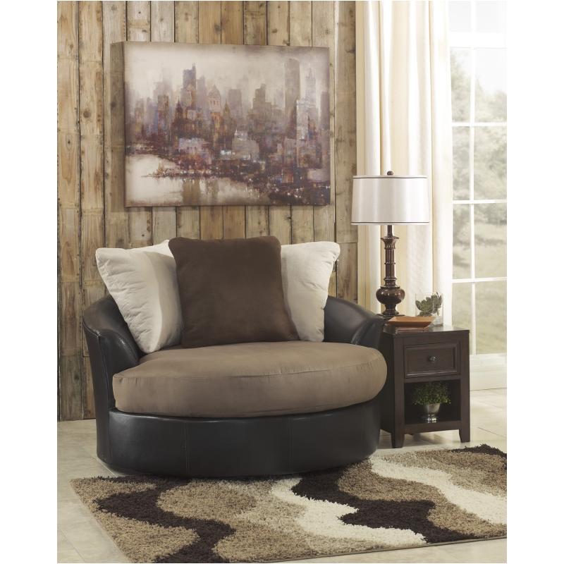 Ashley furniture oversized round store swivel chair