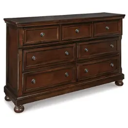 B697-31 Ashley Furniture Porter - Rustic Brown Bedroom Furniture Dresser