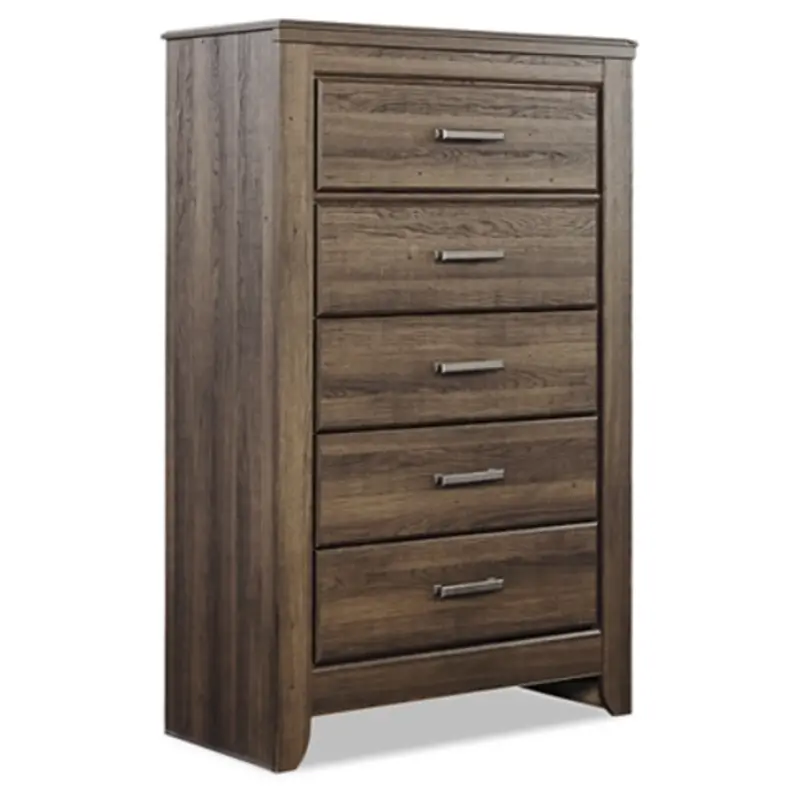 B251-46 Ashley Furniture Juararo - Dark Brown Five Drawer Chest