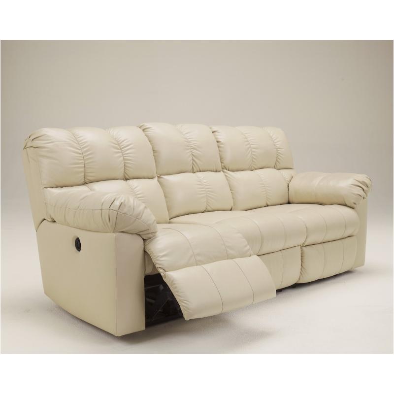 2900287 Ashley Furniture Kennard, Cream Leather Reclining Sofa Set