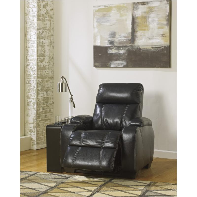 1560129 Ashley Furniture Nebula Black Recliner Black