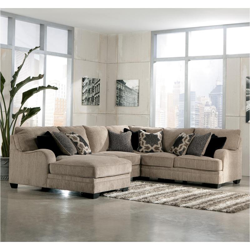 3050077 Ashley Furniture Katisha - Platinum Living Room Furniture Sectional
