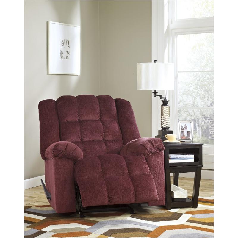 8110698 Ashley Furniture Ludden - Burgundy Power Rocker Recliner