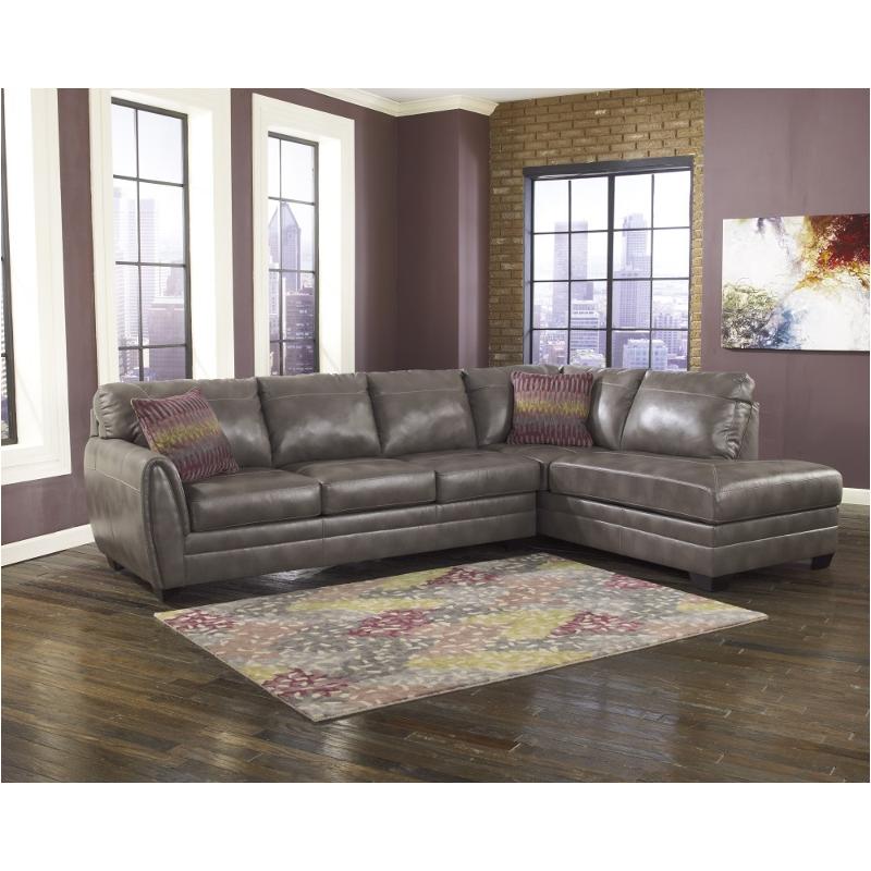 9070217 Ashley Furniture Sarai Durablend - Gray Living Room Furniture Sectional