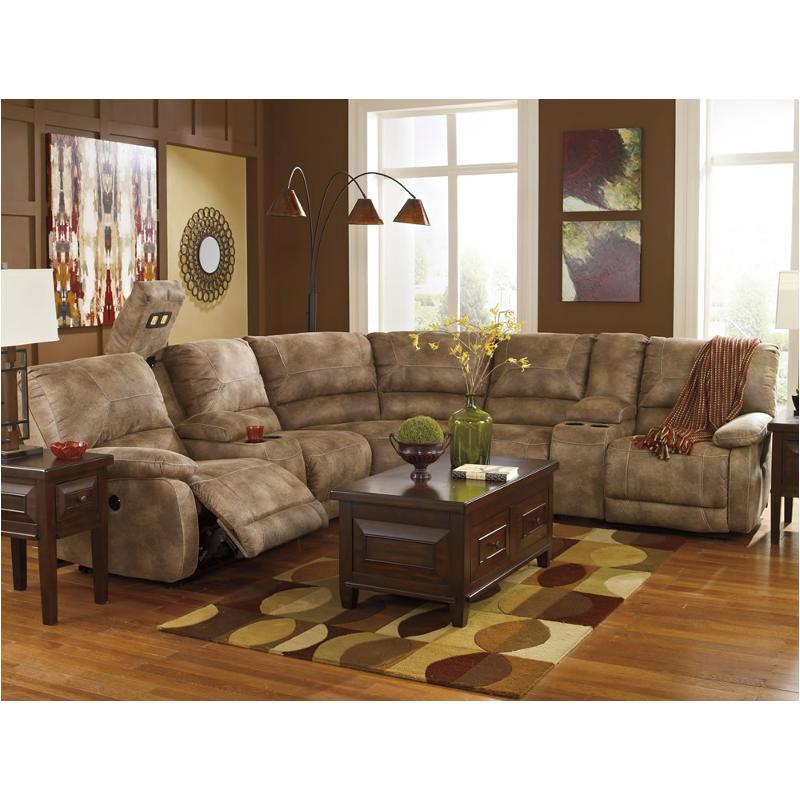 9410019 Ashley Furniture Interlace - Brownstone Living Room Furniture Sectional