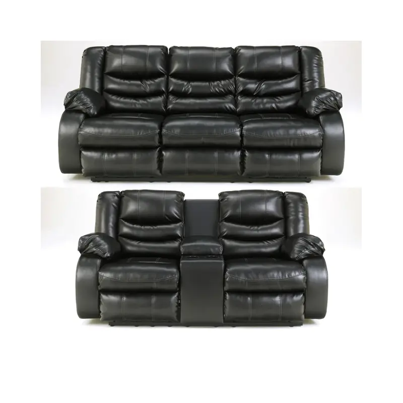 【大幅値下】 LOVE 2nd ~Lovelet Collection (黒) 9520294 Ashley Furniture Double Recline Loveseat With Console