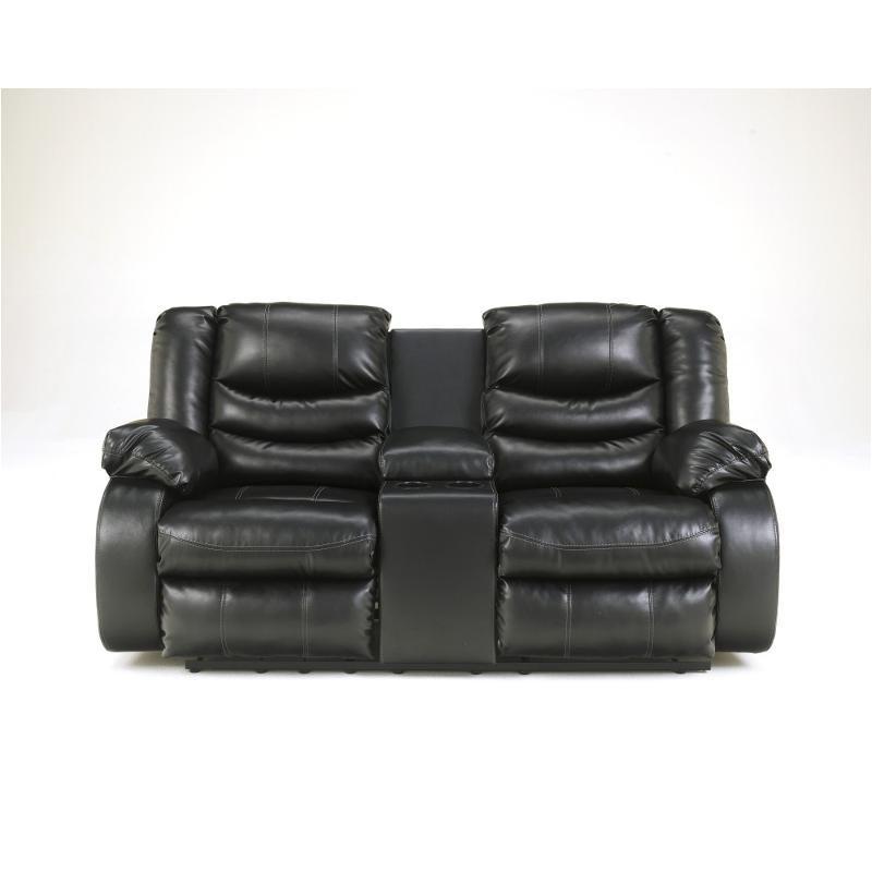 9520296 Ashley Furniture Linebacker Durablend - Black Living Room Furniture Loveseat
