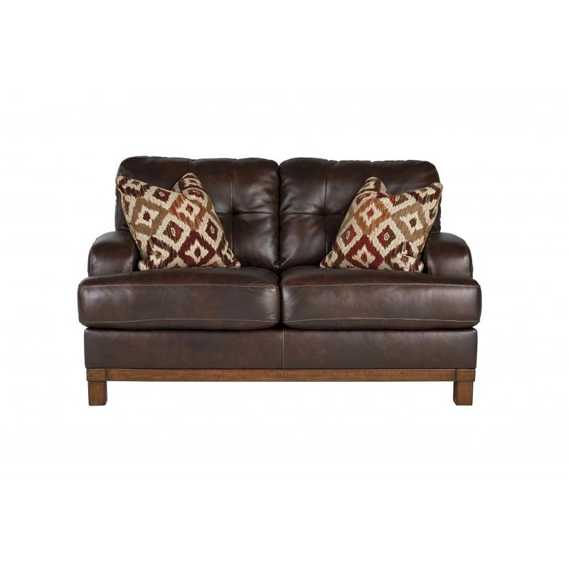 9740035 Ashley Furniture Mclarion - Walnut Living Room Furniture Loveseat