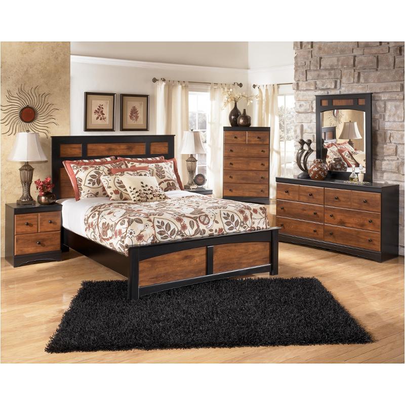 B136-57 Ashley Furniture Aimwell - Dark Brown Bedroom Furniture Bed