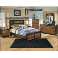 B136-87 Ashley Furniture Aimwell - Dark Brown Bedroom Furniture Bed