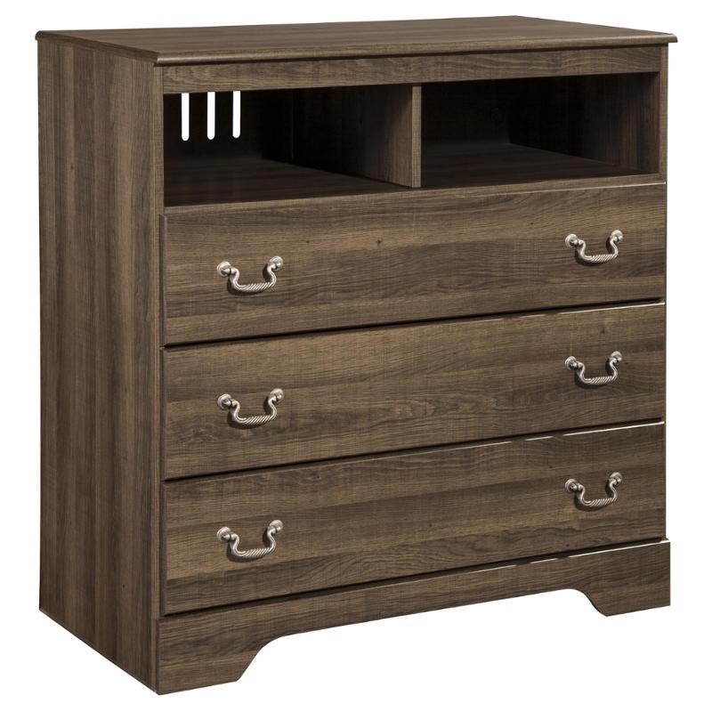 B21639 Ashley Furniture Allymore Brown Media Chest