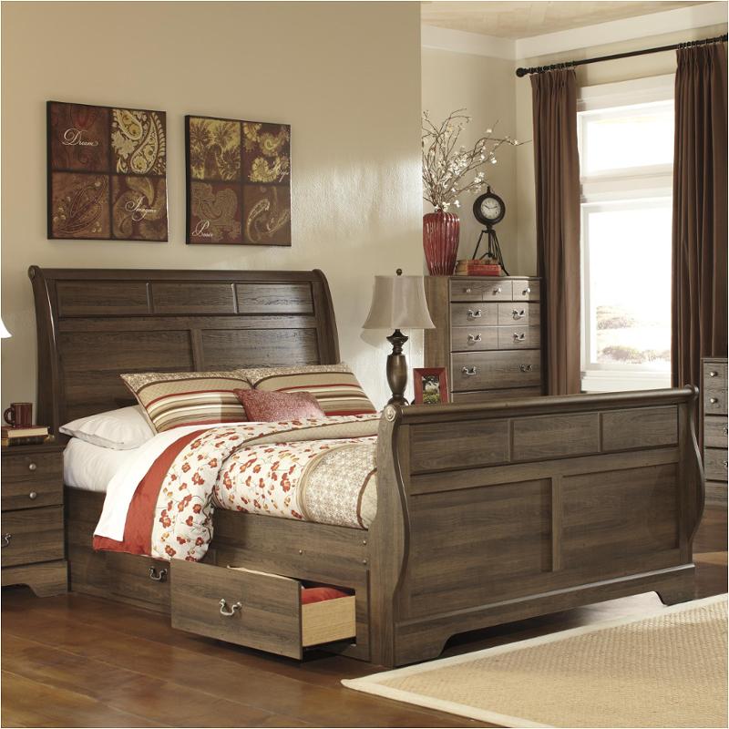 B216-78 Ashley Furniture Allymore - Brown Bedroom Furniture Bed
