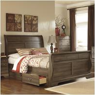 B216-78 Ashley Furniture Allymore - Brown Bedroom Furniture Bed