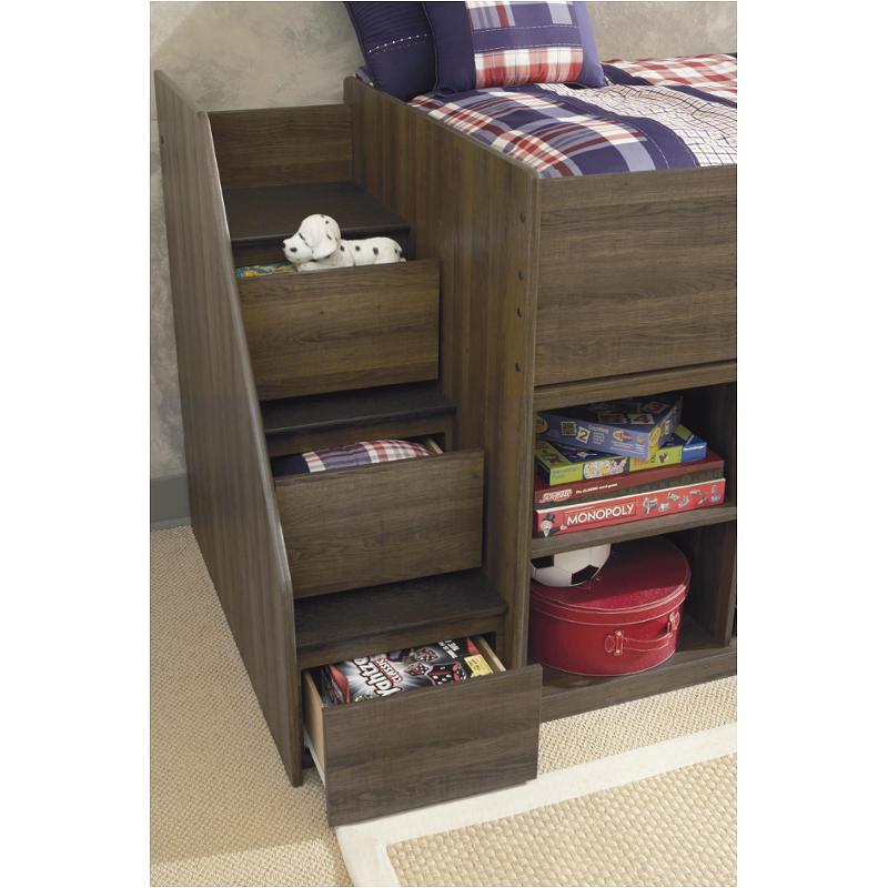 B251 68t Ashley Furniture Juararo Dark Brown Bed