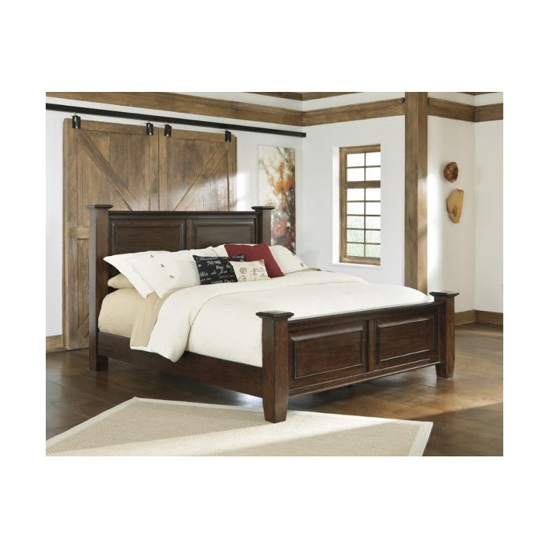 ベッドフレーム Ashley furniture king size bed frame B695-72 Ashley Furniture Hindell Park Eastern King Poster Bed