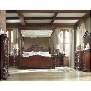 ベッドフレーム Ashley furniture king size bed frame B698-72 Ashley Furniture Eastern King Poster Bed With Canopy