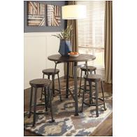 D307-13 Ashley Furniture Challiman - Rustic Brown Dining Room Furniture Counter Height Table